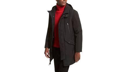 michael kors parka schwarz jungs|Water Resistant Hooded Parka .